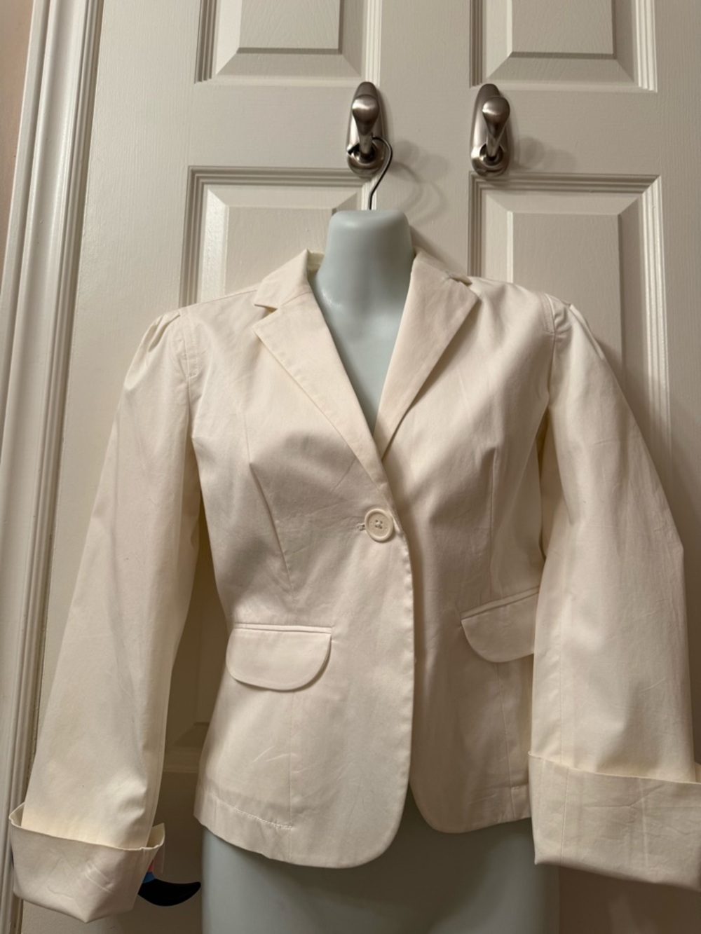 GAP Ivory Cotton Blazer Size 0
